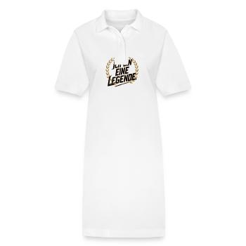 Je suis une légende - Robe polo bio PAIGER Stanley/Stella Femme - blanc - Devant