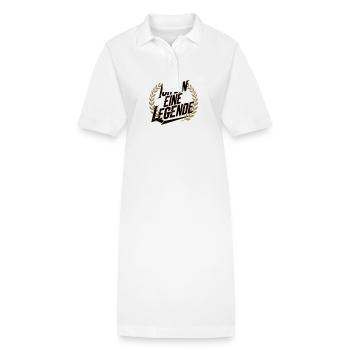 Je suis une légende - Robe polo bio PAIGER Stanley/Stella Femme - blanc - Devant