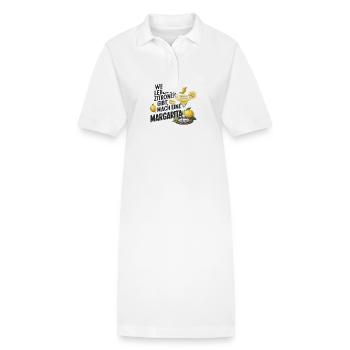 Quand la vie vous donne des citrons, faites de la margarita - Robe polo bio PAIGER Stanley/Stella Femme - blanc - Devant