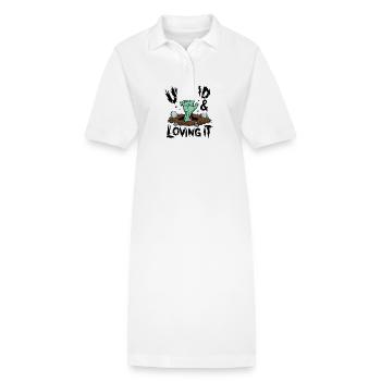 Zombie-Hand - Undead & Loving It - Stanley/Stella Frauen Bio-Polokleid PAIGER - Weiß - Vorne
