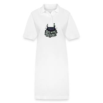 Hexenkessel – Brewing Trouble - Stanley/Stella PAIGER Organic Women’s Polo Dress - white - Front