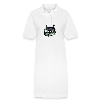 Hexenkessel – Brewing Trouble - Stanley/Stella PAIGER Organic Women’s Polo Dress - white - Front