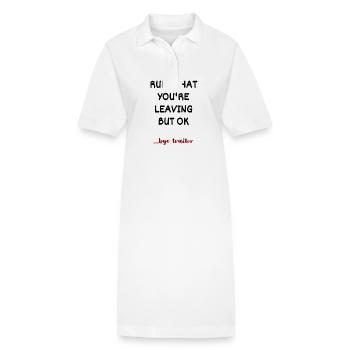 Employee walking for women, employee walking - Stanley/Stella PAIGER Organic Women’s Polo Dress - white - Front
