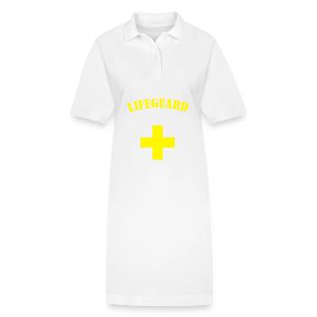 surveillant de baignade - Robe polo bio PAIGER Stanley/Stella Femme - blanc - Devant