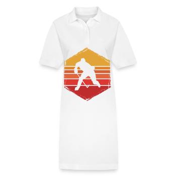 Hockey sur glace - Robe polo bio PAIGER Stanley/Stella Femme - blanc - Devant