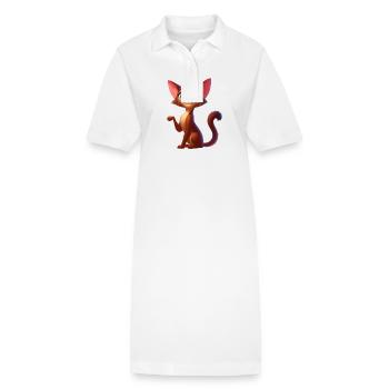 Abessinier 6 - Stanley/Stella Frauen Bio-Polokleid PAIGER - Weiß - Vorne