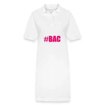BAC. BACCALAUREAT. BREVET. DNB. EXAMEN. BRAVO - Robe polo bio PAIGER Stanley/Stella Femme - blanc - Devant