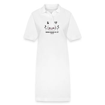Sleep? Never heard of it. - Stanley/Stella PAIGER Organic Women’s Polo Dress - white - Front
