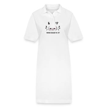 Sleep? Never heard of it. - Stanley/Stella PAIGER Organic Women’s Polo Dress - white - Front
