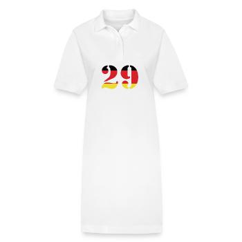 29 Numéro Jersey Allemagne - Robe polo bio PAIGER Stanley/Stella Femme - blanc - Devant