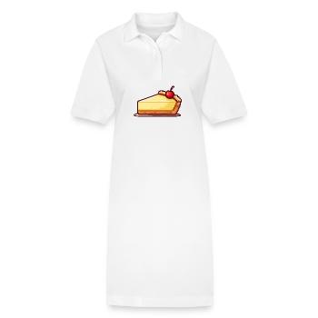 Cheesecake Pixel - Robe polo bio PAIGER Stanley/Stella Femme - blanc - Devant