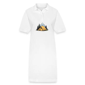 Camping Zelt Outdoor - Stanley/Stella Frauen Bio-Polokleid PAIGER - Weiß - Vorne