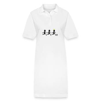 Fussballer Team Verein Spieler - Stanley/Stella Frauen Bio-Polokleid PAIGER - Weiß - Vorne