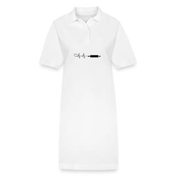 Küchenrolle Nudelholz - Stanley/Stella Frauen Bio-Polokleid PAIGER - Weiß - Vorne