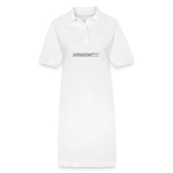 Freundschaft Herz - Stanley/Stella Frauen Bio-Polokleid PAIGER - Weiß - Vorne