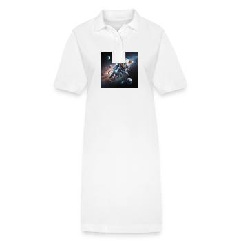 Space Cow - Stanley/Stella Frauen Bio-Polokleid PAIGER - Weiß - Vorne