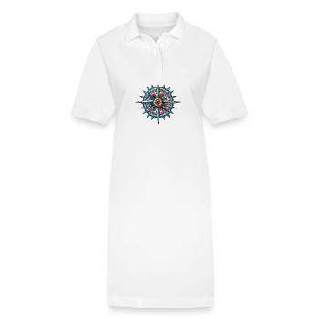 Kompass Travel - Stanley/Stella Frauen Bio-Polokleid PAIGER - Weiß - Vorne