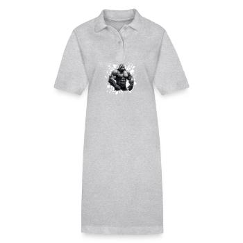 Gorilla Bodybuilding Beast - Stanley/Stella Frauen Bio-Polokleid PAIGER - Schwarz - Vorne