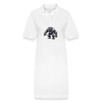 Gorilla - Stanley/Stella Frauen Bio-Polokleid PAIGER - Weiß - Vorne
