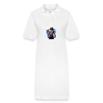 Chef de Musculation Muscles Indien - Robe polo bio PAIGER Stanley/Stella Femme - blanc - Devant