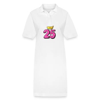 Couronne à 25 chiffres - Robe polo bio PAIGER Stanley/Stella Femme - blanc - Devant