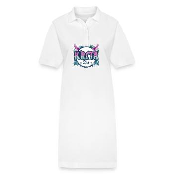 Jours fériés Crète 2024 - Robe polo bio PAIGER Stanley/Stella Femme - blanc - Devant