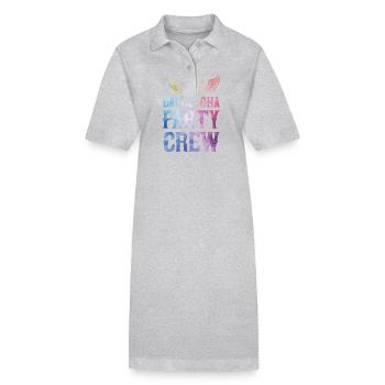 Barcelona Party Crew Spruch - Stanley/Stella Frauen Bio-Polokleid PAIGER - Schwarz - Vorne