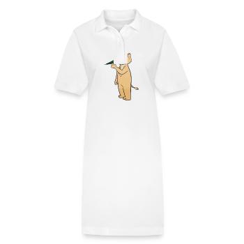 Papierflieger - Stanley/Stella Frauen Bio-Polokleid PAIGER - Weiß - Vorne