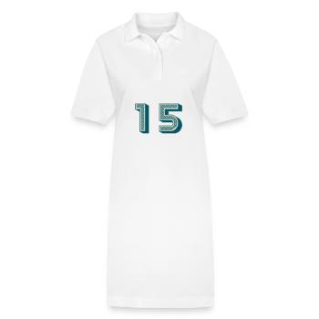15 - Stanley/Stella Frauen Bio-Polokleid PAIGER - Weiß - Vorne