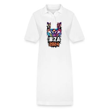 Ibiza 2024 Holiday Fox - Robe polo bio PAIGER Stanley/Stella Femme - blanc - Devant