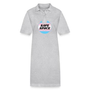 Espace sûr TRANS - fierté transgenre - Robe polo bio PAIGER Stanley/Stella Femme - noir - Devant