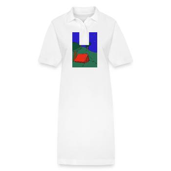 Zelt unterm Sternenhimmel - Stanley/Stella Frauen Bio-Polokleid PAIGER - Weiß - Vorne