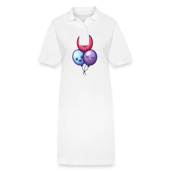 Balloons for children - Stanley/Stella PAIGER Organic Women’s Polo Dress - white - Front
