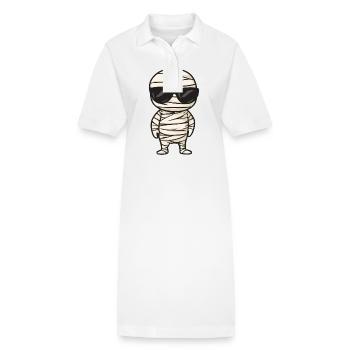 Mumie Halloween Cool - Stanley/Stella Frauen Bio-Polokleid PAIGER - Weiß - Vorne