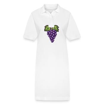 Raisins Pixel - Robe polo bio PAIGER Stanley/Stella Femme - blanc - Devant