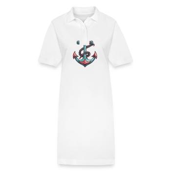 Anker Hafen - Stanley/Stella Frauen Bio-Polokleid PAIGER - Weiß - Vorne