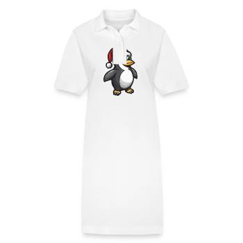 Pinguin Weihnachten - Stanley/Stella Frauen Bio-Polokleid PAIGER - Weiß - Vorne