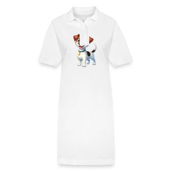 jack russel - Robe polo bio PAIGER Stanley/Stella Femme - blanc - Devant