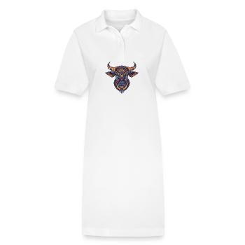 Bulle Bunt - Stanley/Stella Frauen Bio-Polokleid PAIGER - Weiß - Vorne
