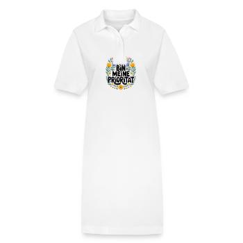 Ich Bin Meine Priorität für einen Optimisten - Stanley/Stella Frauen Bio-Polokleid PAIGER - Weiß - Vorne