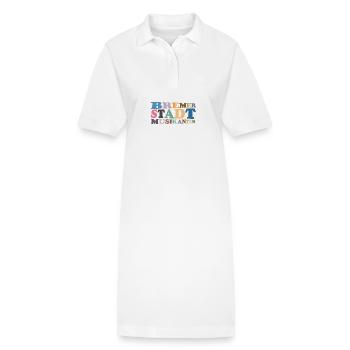 Musiciens de la ville de Brême – Légendaires et intemporels ! - Robe polo bio PAIGER Stanley/Stella Femme - blanc - Devant