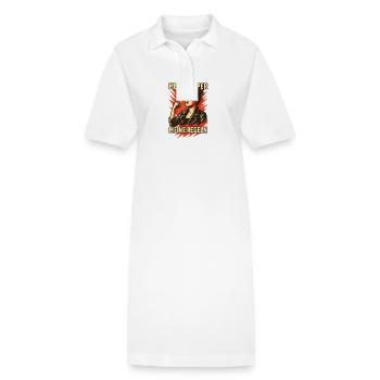 Mon corps, mes règles. - Robe polo bio PAIGER Stanley/Stella Femme - blanc - Devant