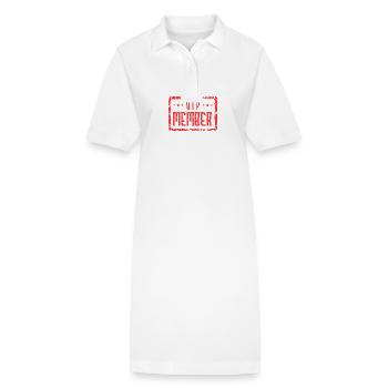 Vip Member Herz - Stanley/Stella Frauen Bio-Polokleid PAIGER - Weiß - Vorne