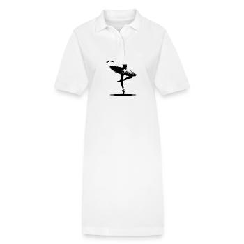 Stage appearance of a graceful ballerina - Stanley/Stella PAIGER Organic Women’s Polo Dress - white - Front