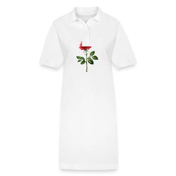 Rose Blume Design - Stanley/Stella Frauen Bio-Polokleid PAIGER - Weiß - Vorne