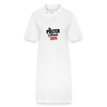 Polterabend 2025 - Stanley/Stella Frauen Bio-Polokleid PAIGER - Weiß - Vorne