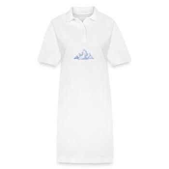 Berge Gipfel - Stanley/Stella Frauen Bio-Polokleid PAIGER - Weiß - Vorne