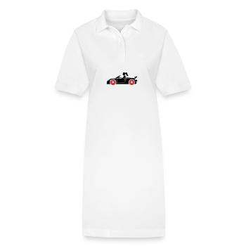 Femme Voiture Cabriolet - Robe polo bio PAIGER Stanley/Stella Femme - blanc - Devant