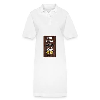 J’adore la bière - Robe polo bio PAIGER Stanley/Stella Femme - blanc - Devant