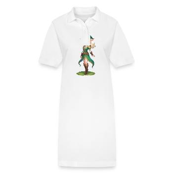 Elf Fantasy Illustration - Stanley/Stella Frauen Bio-Polokleid PAIGER - Weiß - Vorne